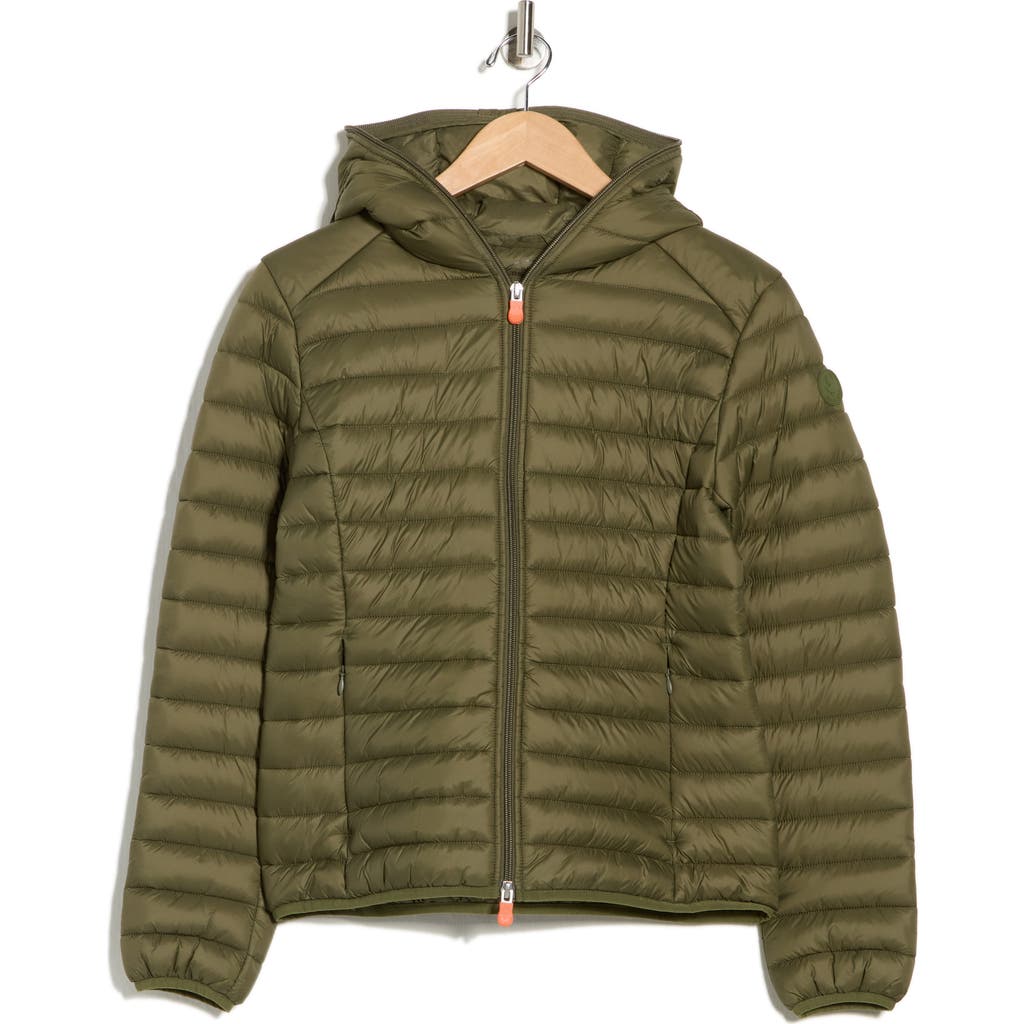Save The Duck Vicky Puffer Jacket In Green