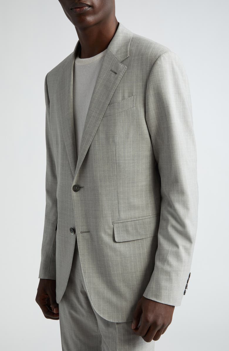 ZEGNA 14milmil14 Regular Fit Pinstripe Wool Suit, Alternate, color, 