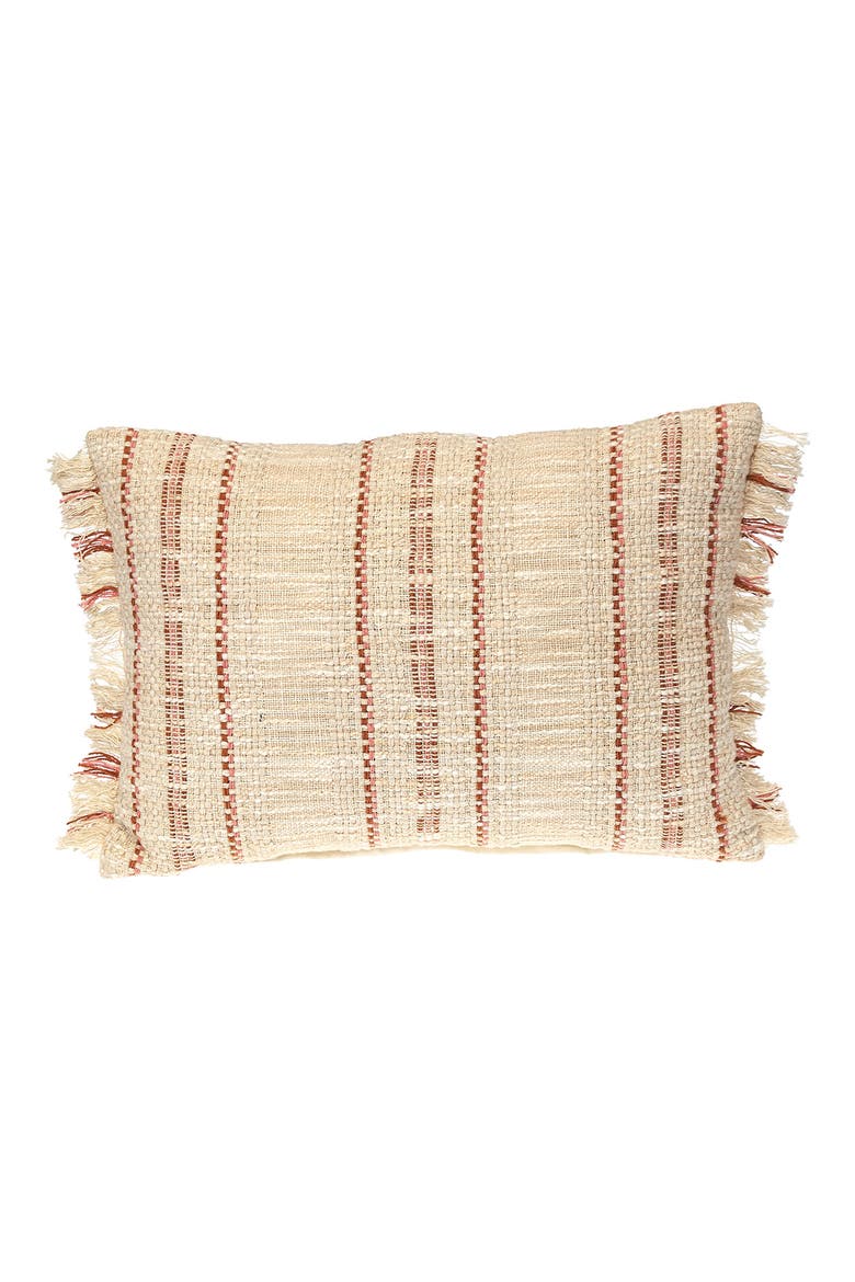 Stripe Accent Pillow, Main, color, BEIGE