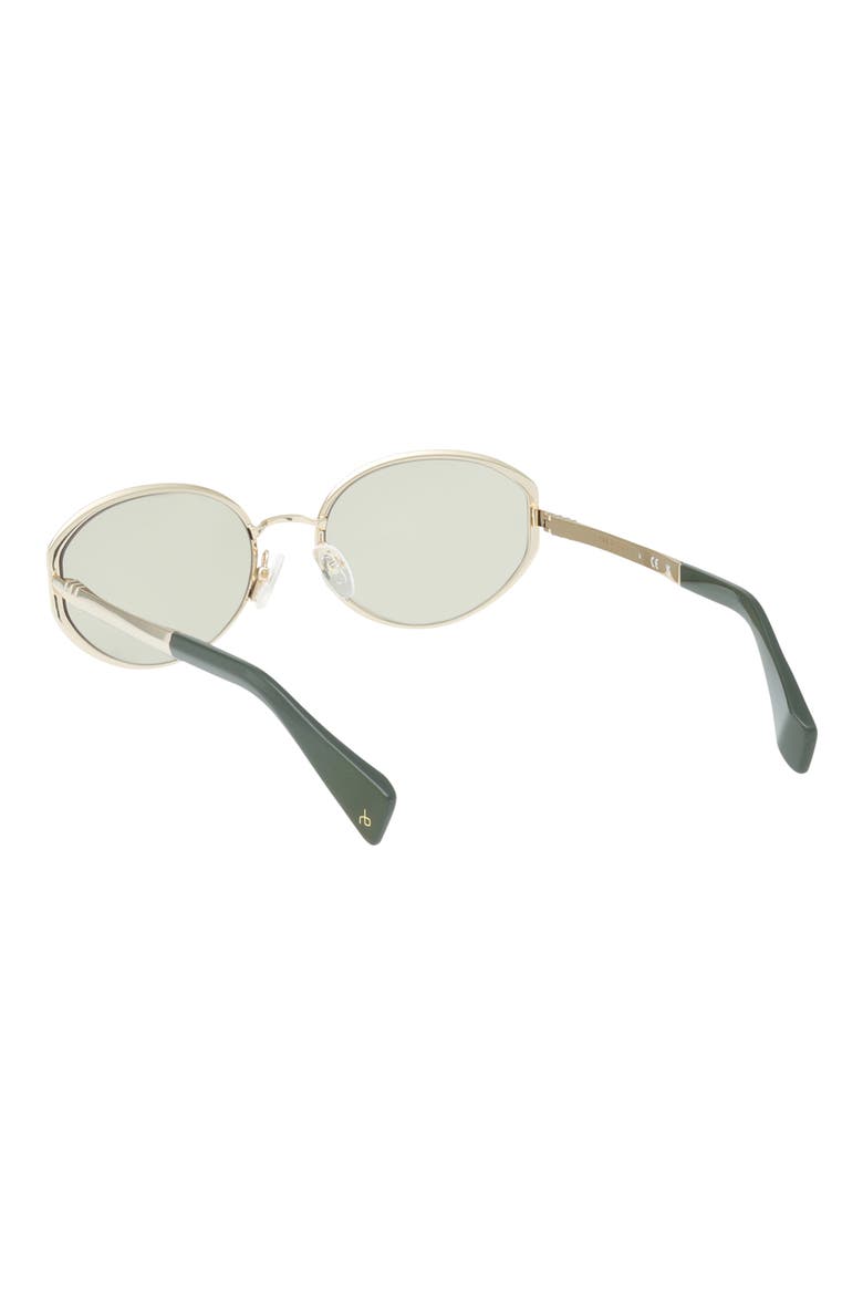 55mm Oval Sunglasses, Alternate, color, GOLD / OLIVE GREEN / OLIVE
