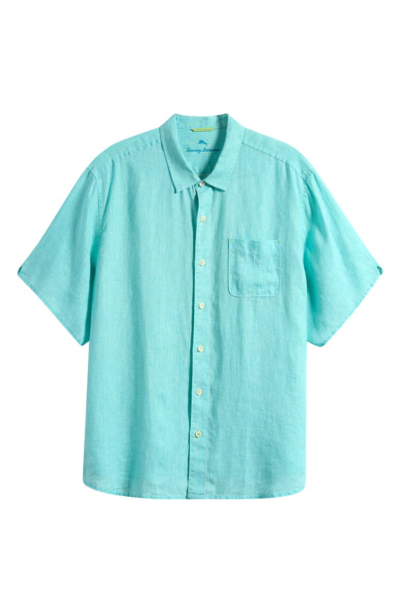 Tommy Bahama Sea Glass Breezer Original Fit Linen Shirt, Main, color, 