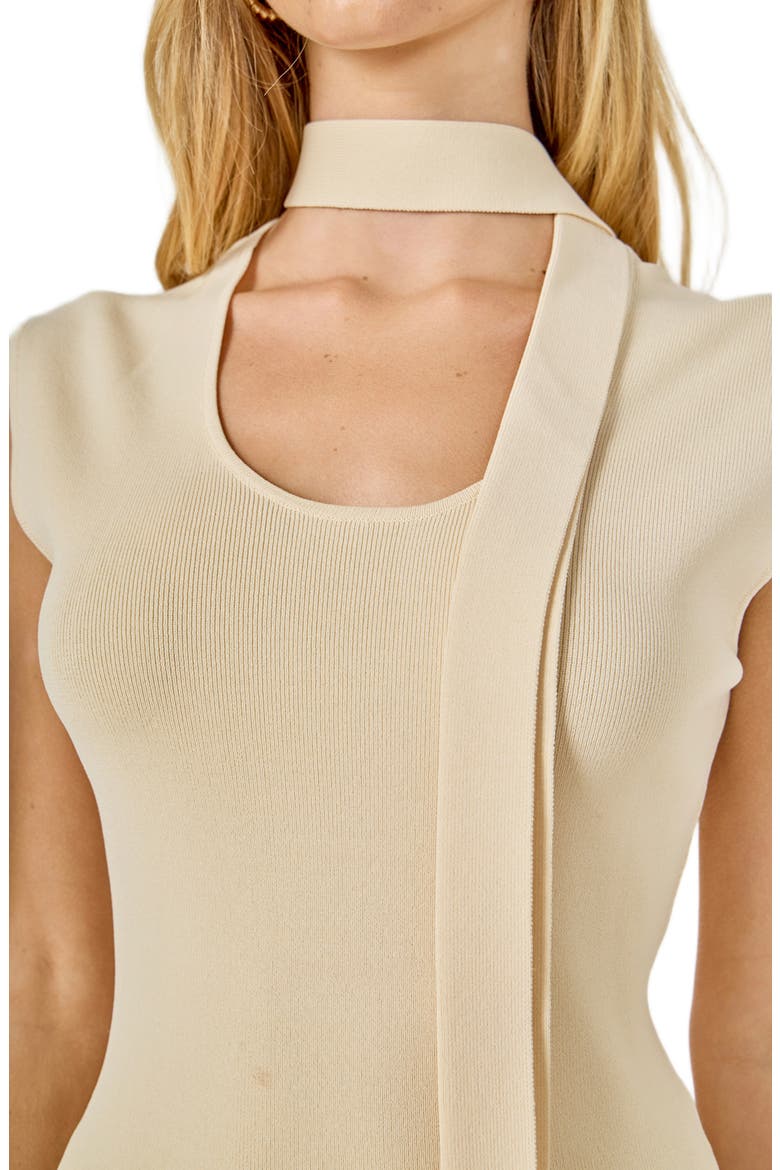 Knit Tank & Scarf, Alternate, color, CREAM