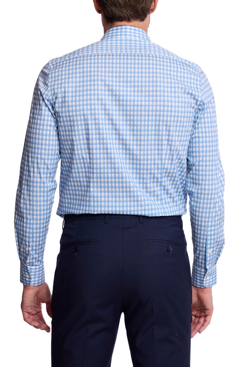 PAISLEY & GRAY Parker Trim Fit Stretch Cotton Button-Up Shirt, Alternate, color, Blue White Check