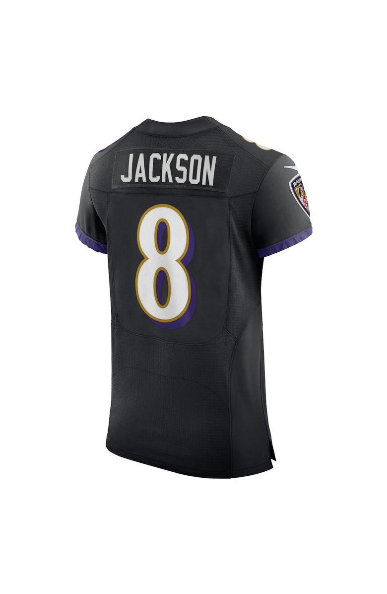 Nike Men's Nike Lamar Jackson Black Baltimore Ravens Alternate Vapor Elite Player Jersey, Alternate, color,