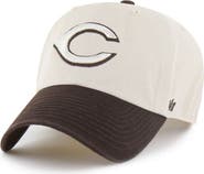 '47 Men's '47  Natural/Brown Cincinnati Reds Two-Tone Fashion Clean Up Adjustable Hat
