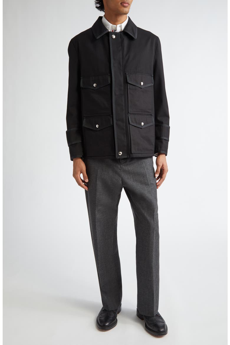 Utility Field Jacket, Alternate, color, BLACK