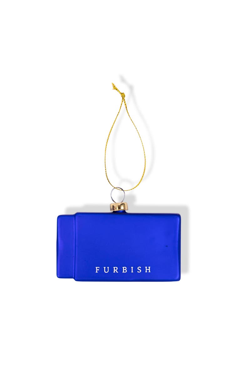 Furbish Matchbook Ornament - London, Alternate, color, Blue
