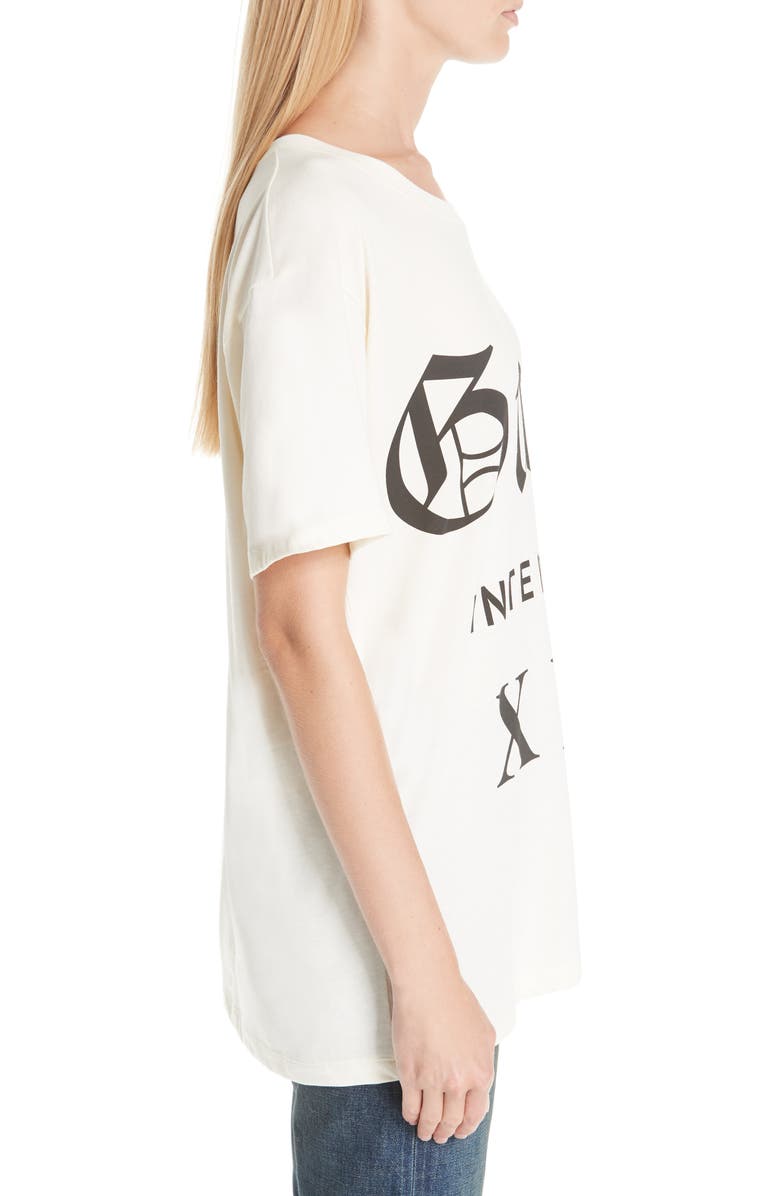 Gucci Guccy Internaive Print Cotton Jersey Tee, Alternate, color,