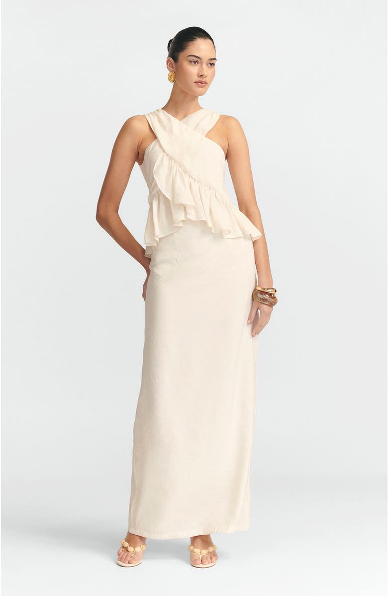 ST MRLO Aloe Maxi Dress, Alternate, color, Cream
