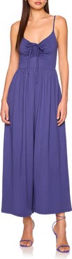 Susana Monaco Crop Wide Leg Knit Jumpsuit