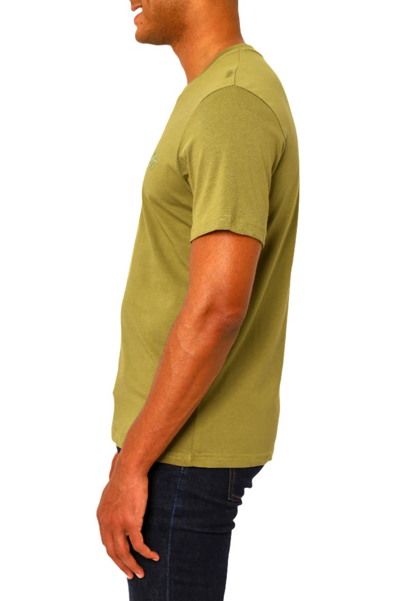 Amiens Crewneck Cotton T-Shirt, Alternate, color, MEDIUM GREEN
