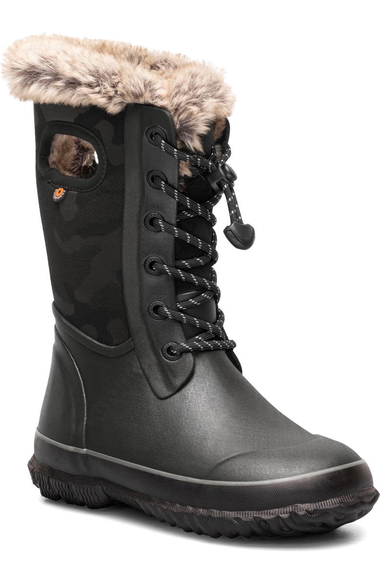 Bogs Arcata Tonal Camo Faux Fur Lined Boot, Main, color,