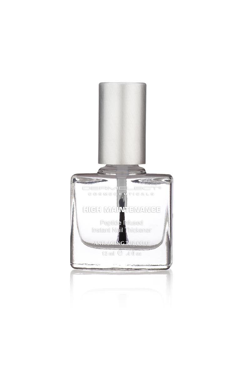 Dermelect HIGH MAINTENANCE Instant Nail Thickener Top Coat, Main, color, Clear