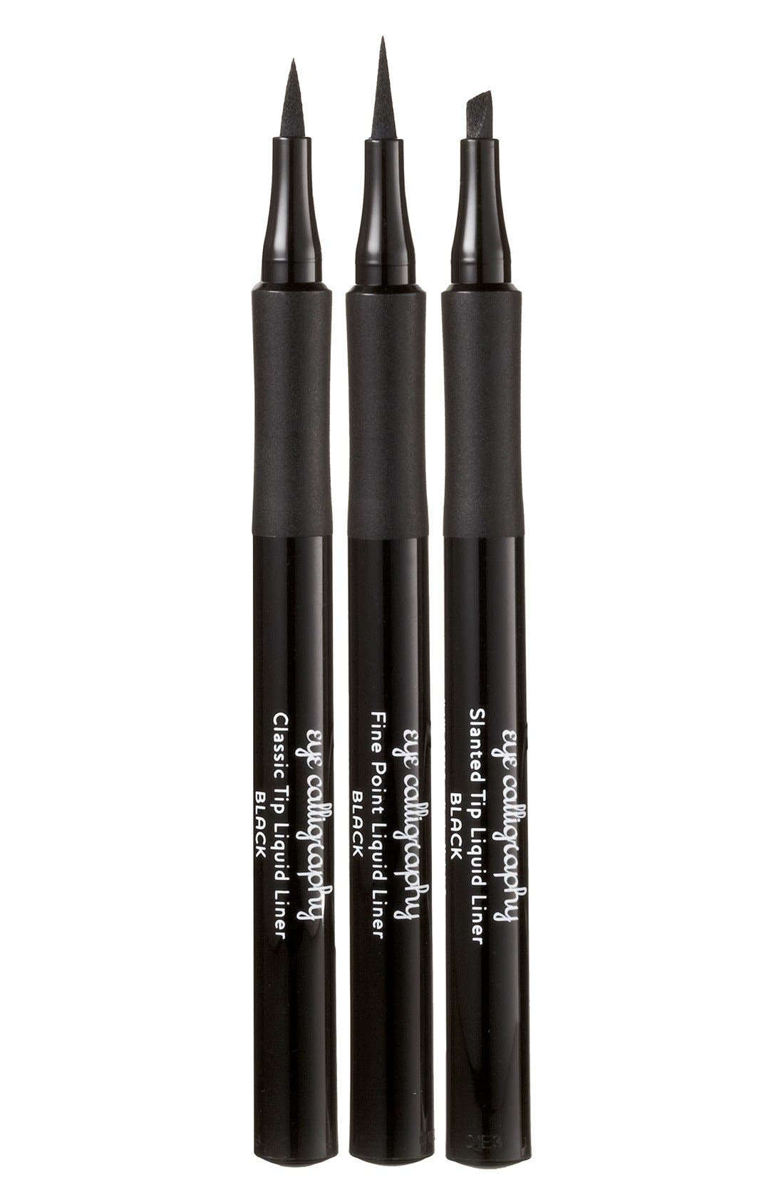 Tracking Calligraphy Laura Geller Beauty Eye Calligraphy Fine Point Liquid Liner Trio (Women ...