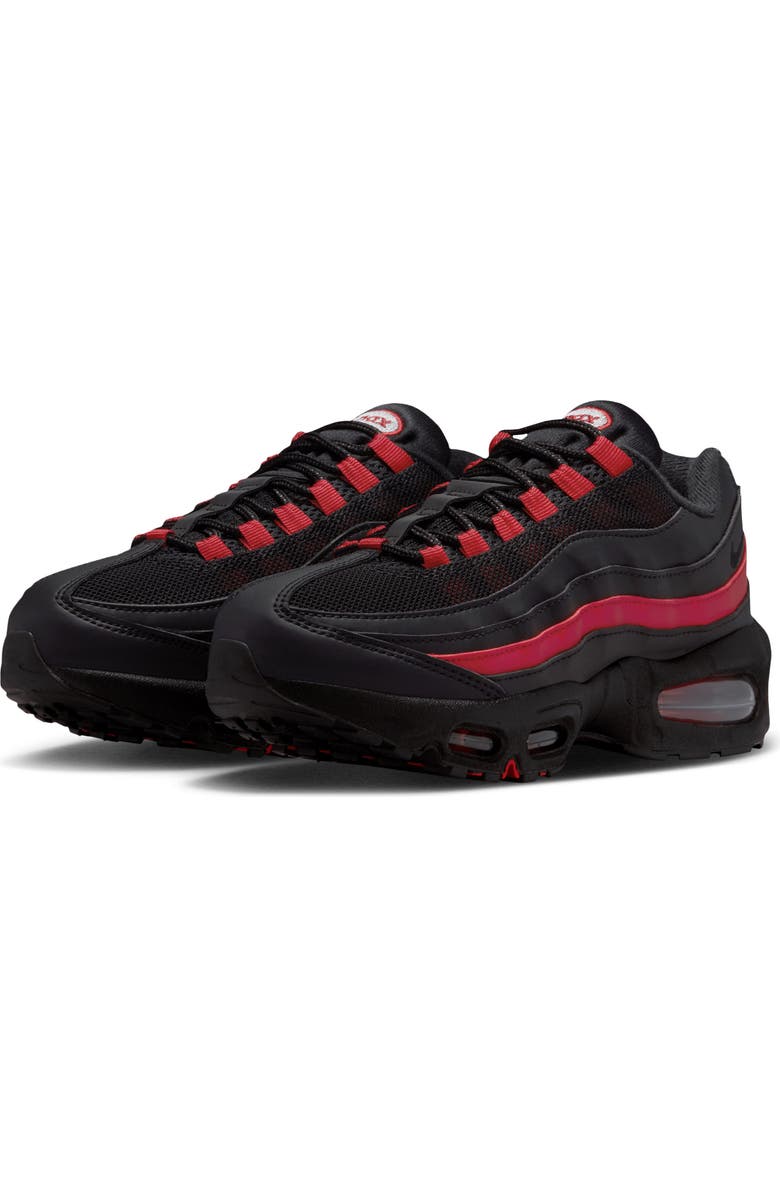 Nike Kids' Air Max 95 Sneaker, Main, color, Black/Team Crimson