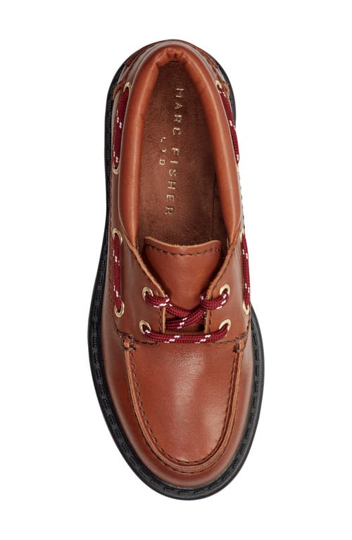 Marc Fisher Ltd Peyten Lug Sole Loafer In Brown