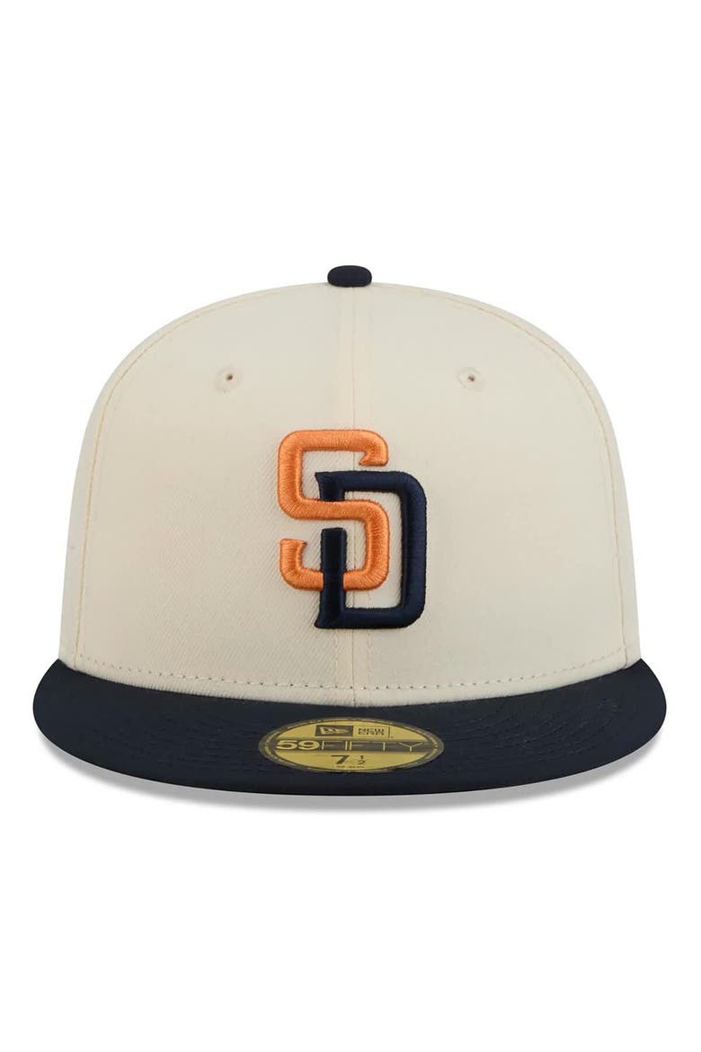 Men's New Era Cream/Obsidian San Diego Padres 2026 City Connect 59FIFTY Fitted Hat, Alternate, color, Cream
