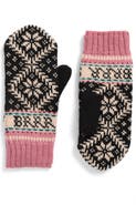 FRENCH KNOT Fleece Lined Nordic Wool Mittens