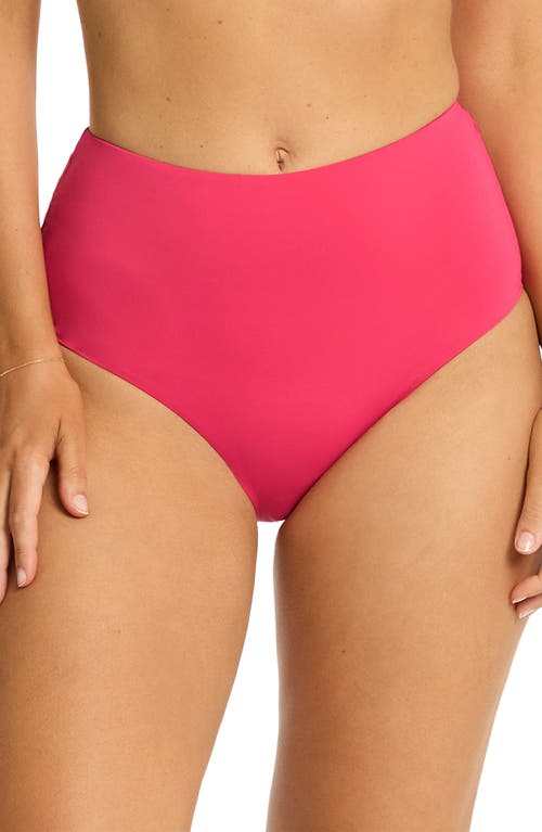 Sea Level Essentials Edit High Waist Bikini Bottoms
