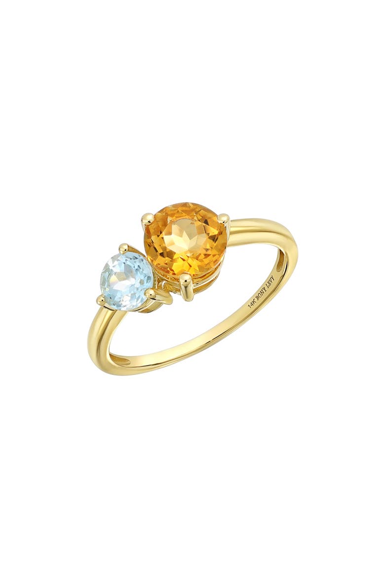 14K Gold Semiprecious Stone Stackable Ring (Nordstrom Exclusive), Main, color, 14K YELLOW GOLD