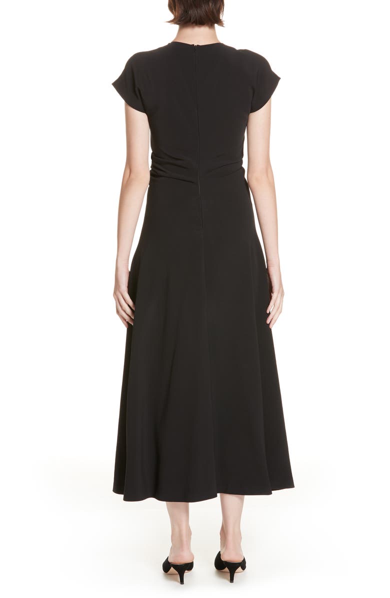 Rosetta Getty Ruched Stretch Cady Dress, Alternate, color, 