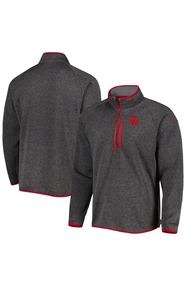 Columbia Men's Columbia Gray Oklahoma Sooners Canyon Point Raglan Half-Zip Top, Main, color, Gray