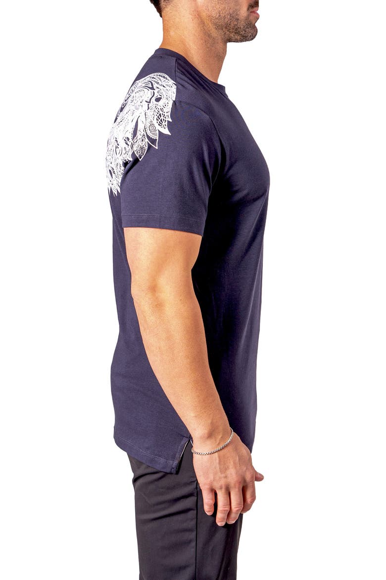 King Me Graphic T-Shirt, Alternate, color, BLUE