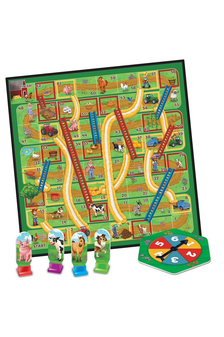 Old MacDonald Slides & Ladders Game, Alternate, color, Multicolor