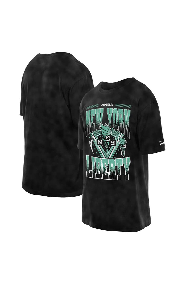 New Era Men's New Era Black New York Liberty Boxy Sport Classics Vintage Wash T-Shirt, Alternate, color, 