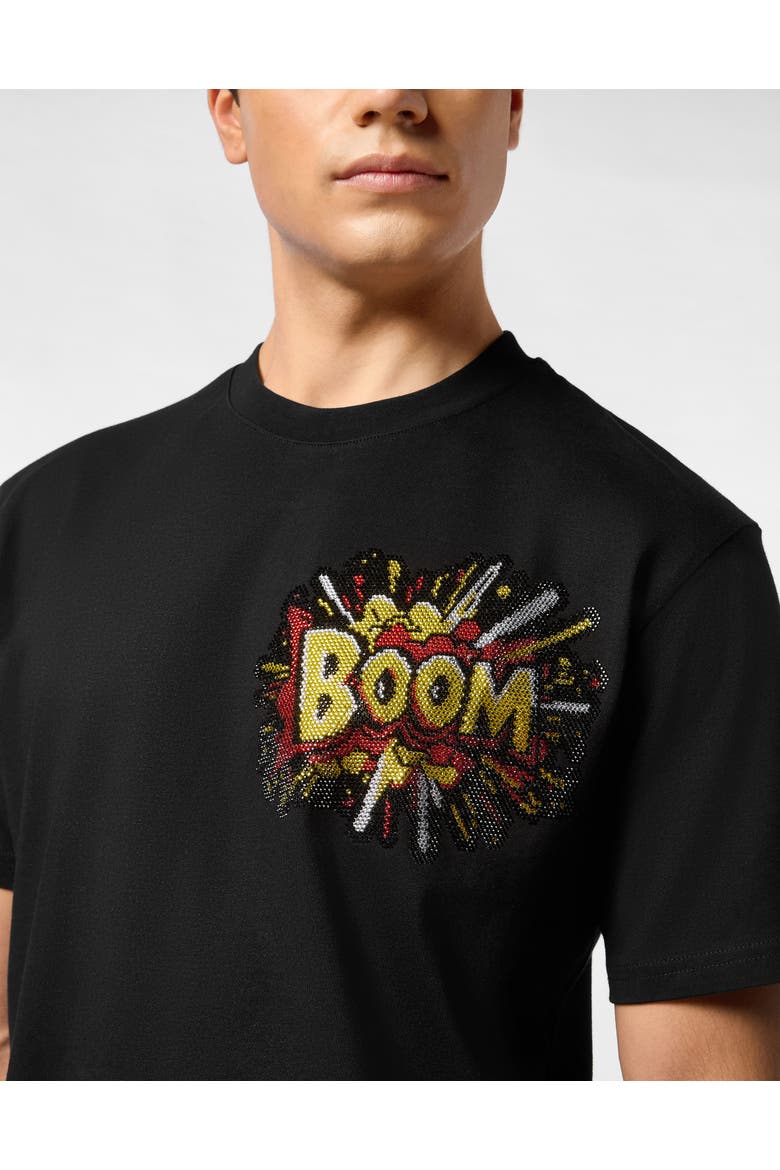 T-Shirt Round Neck Ss Men, Alternate, color, black