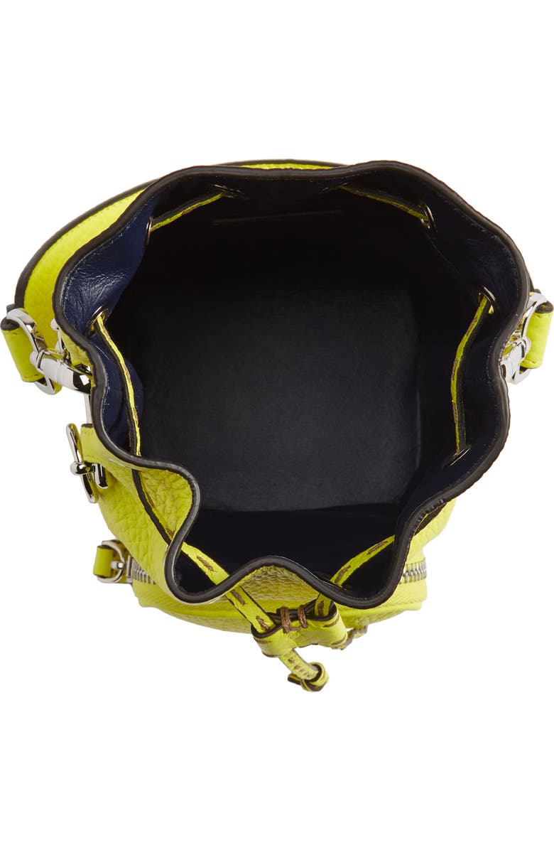 Fendi Mini Mon Tresor Leather Bucket Bag, Alternate, color,