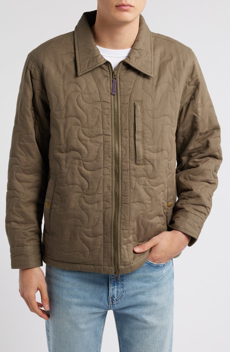 Corridor Water Repellent Quilted Cotton Jacket, Alternate, color, 