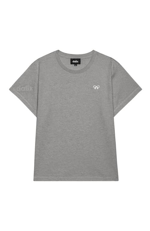 Dalix Womens Bow Lightweight High Waisted Tee In Gray