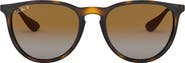 Ray-Ban 54mm Polarized Gradient Round Sunglasses