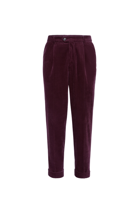 Garment-dyed trousers