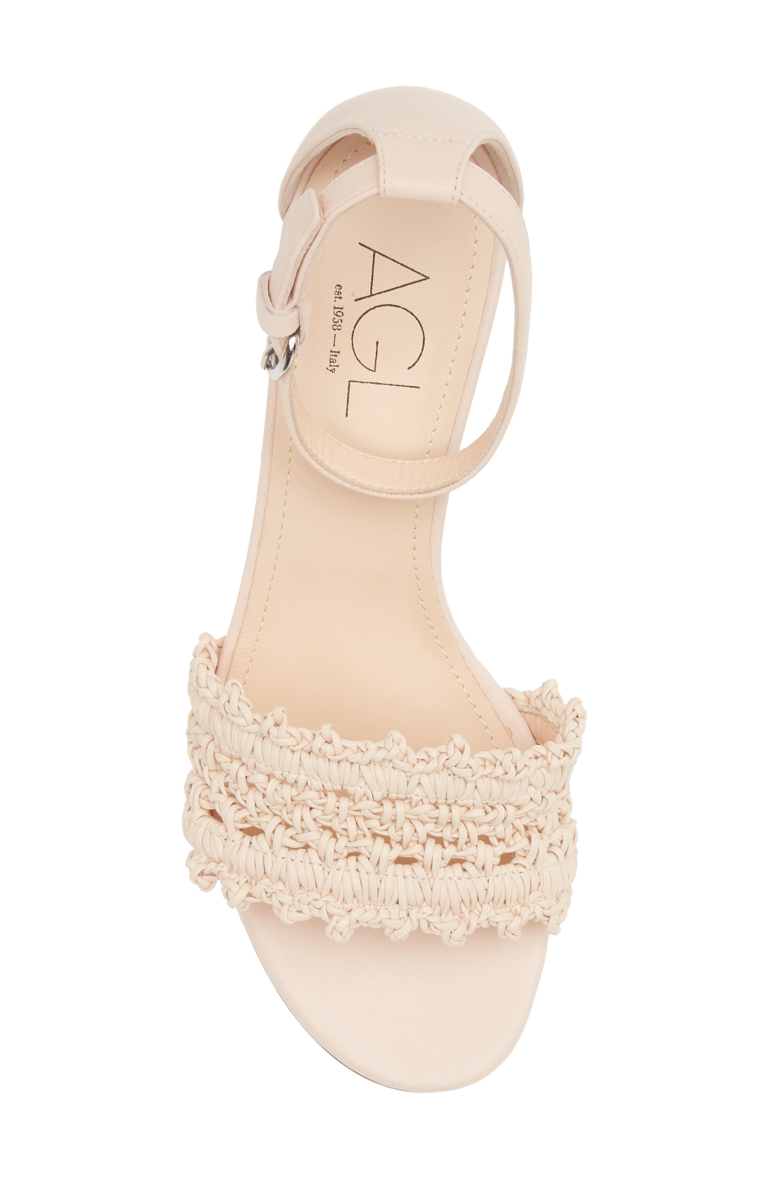 Crochet Ankle Strap Sandal, Alternate, color, PENNY