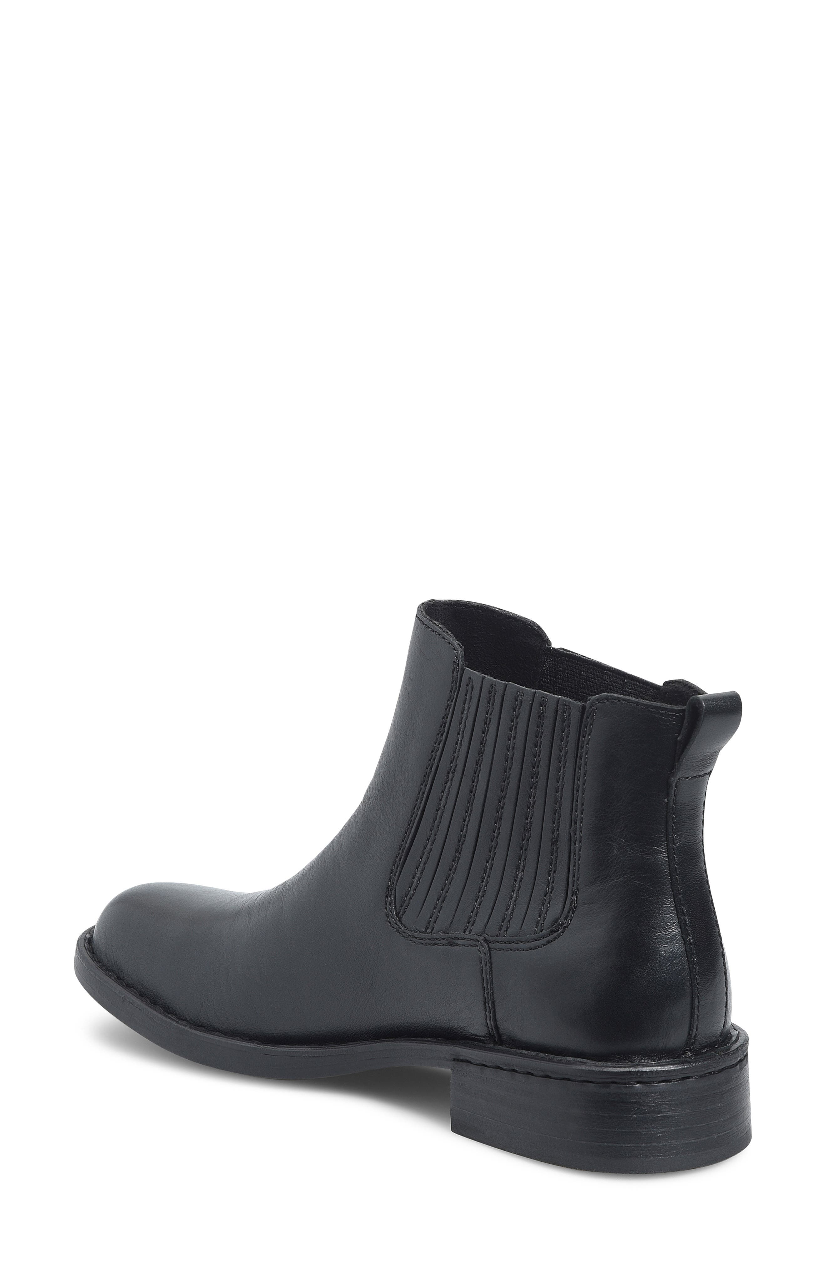 Børn Cici Chelsea Boot, Alternate, color, Black Leather