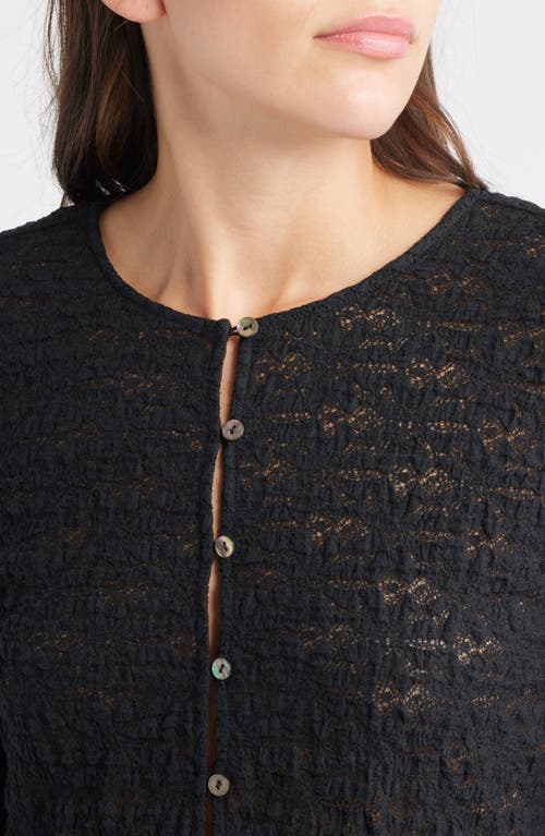 Rails Cyrah Stretch Lace Cardigan In Black