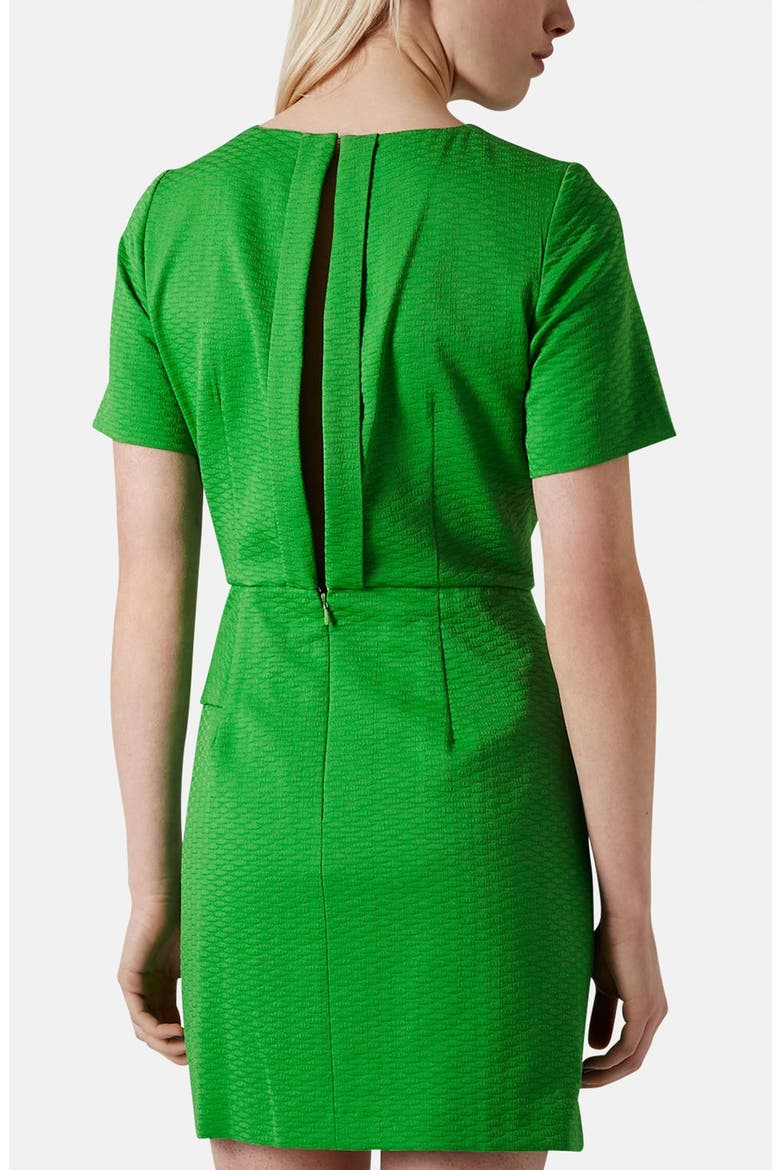'Premium' Textured Faux Wrap Dress, Alternate, color, GREEN
