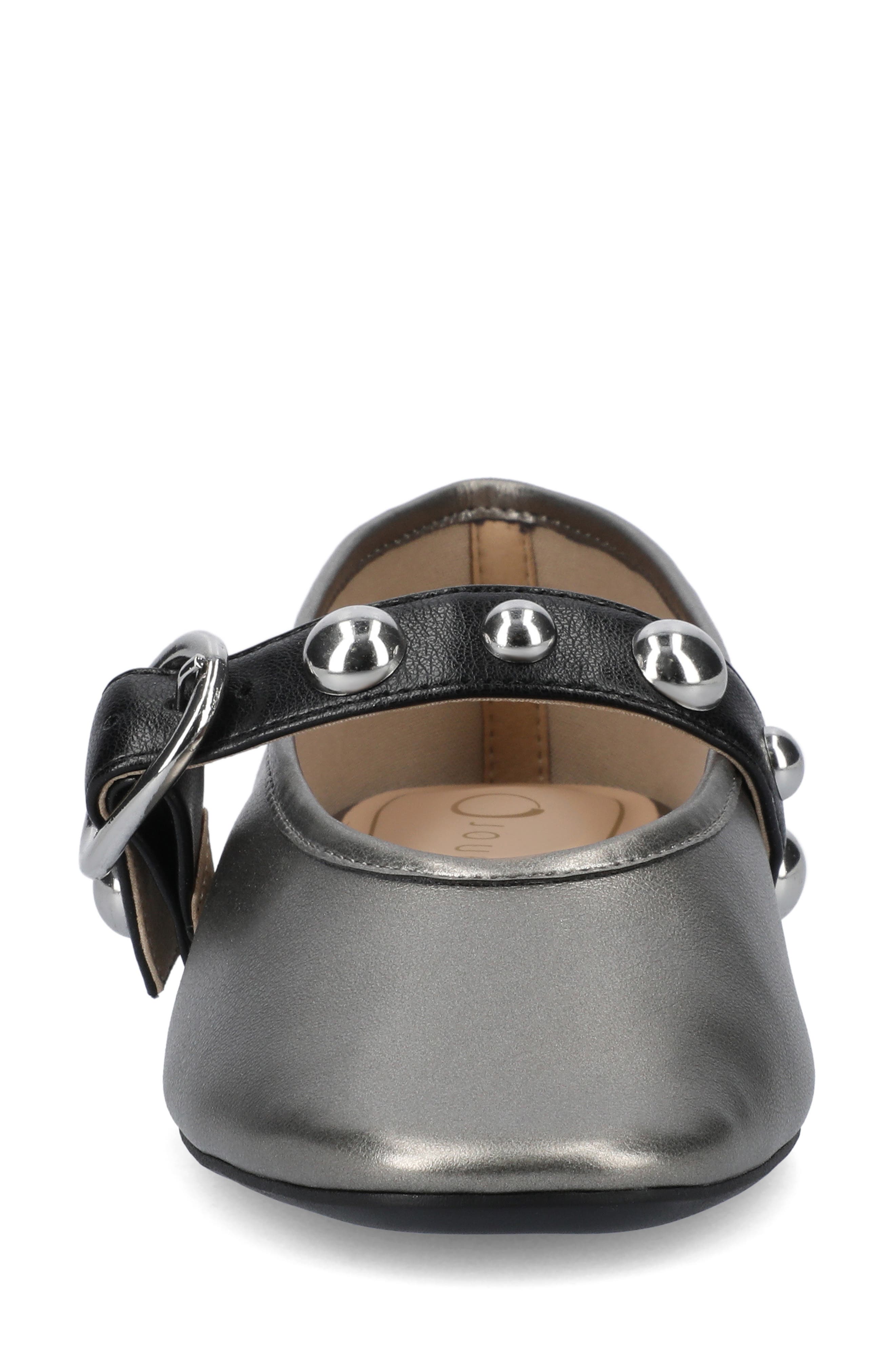 Naveah Studded Ballet Flat, Alternate, color, PEWTER