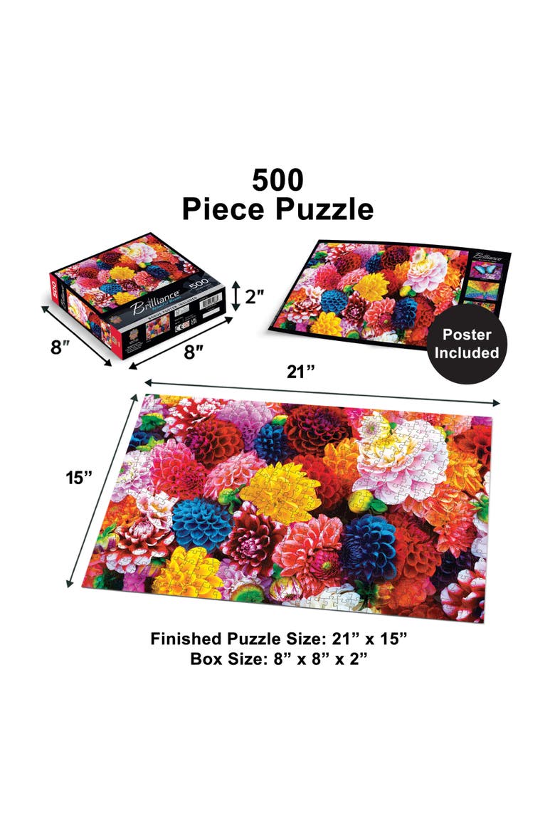 Beautiful Blooms 500 Piece Jigsaw Puzzle, Alternate, color, Multicolor