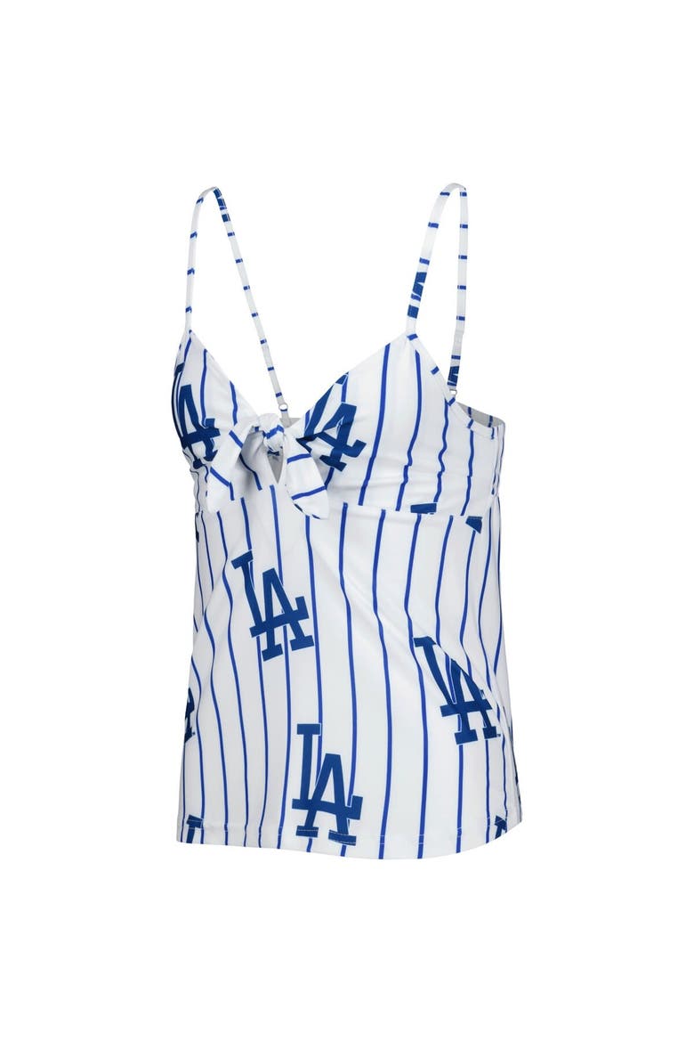 Women's Concepts Sport White Los Angeles Dodgers Reel Allover Print Tank Top & Shorts Sleep Set, Alternate, color, White