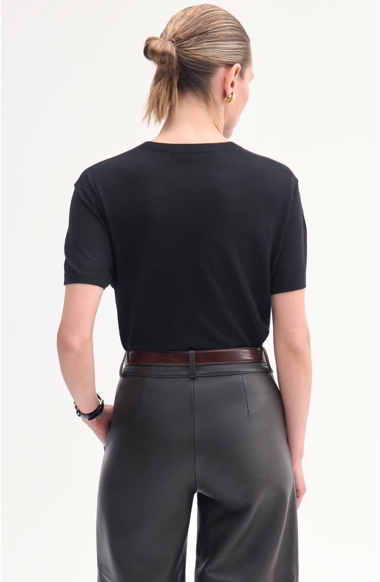 CO Relaxed Tee in Fine Cashmere, Alternate, color,