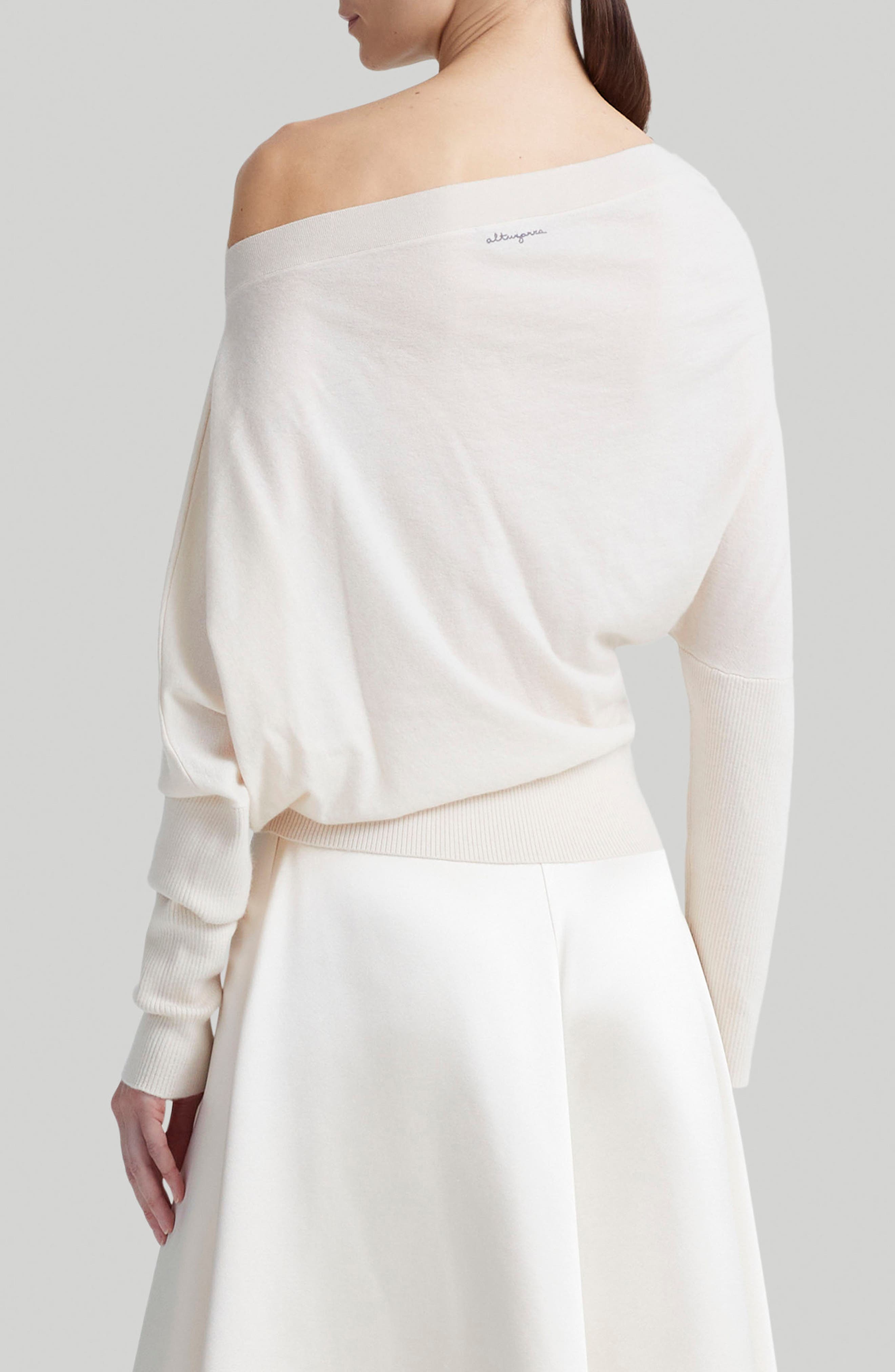 Grainge One-Shoulder Cashmere Sweater - image 2