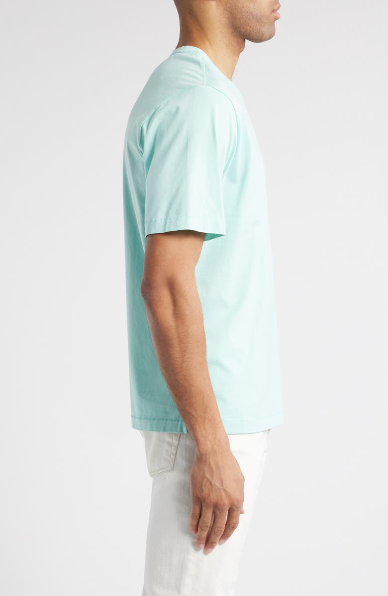 Tommy Bahama New Bali Skyline V-Neck Pima Cotton T-Shirt, Alternate, color, Aquarius