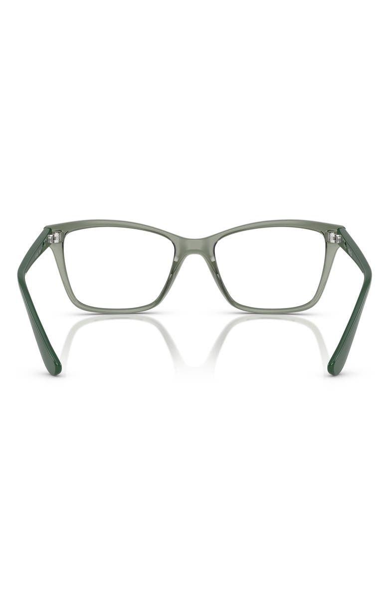 VOGUE 51mm Rectangluar Optical Glasses, Alternate, color, Green