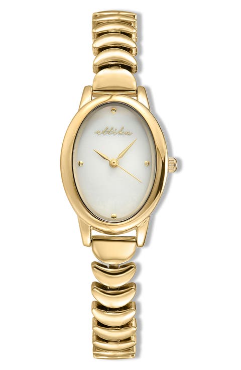 Oval Modern Bracelet Watch, 24mm x 31mm