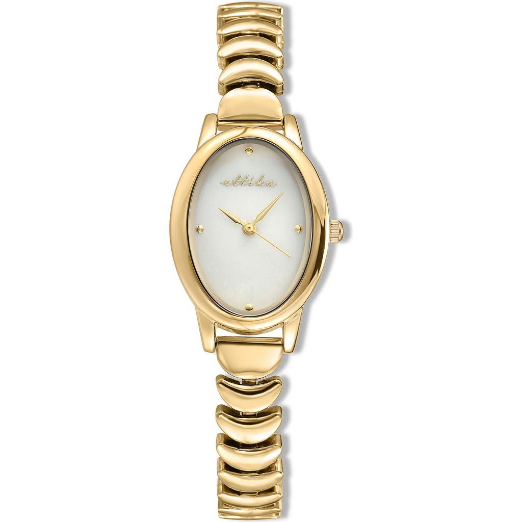 Ettika Oval Modern Bracelet Watch, 24mm X 31mm In Gold