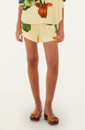 FARM Rio Banana Grapes Linen Blend Shorts
