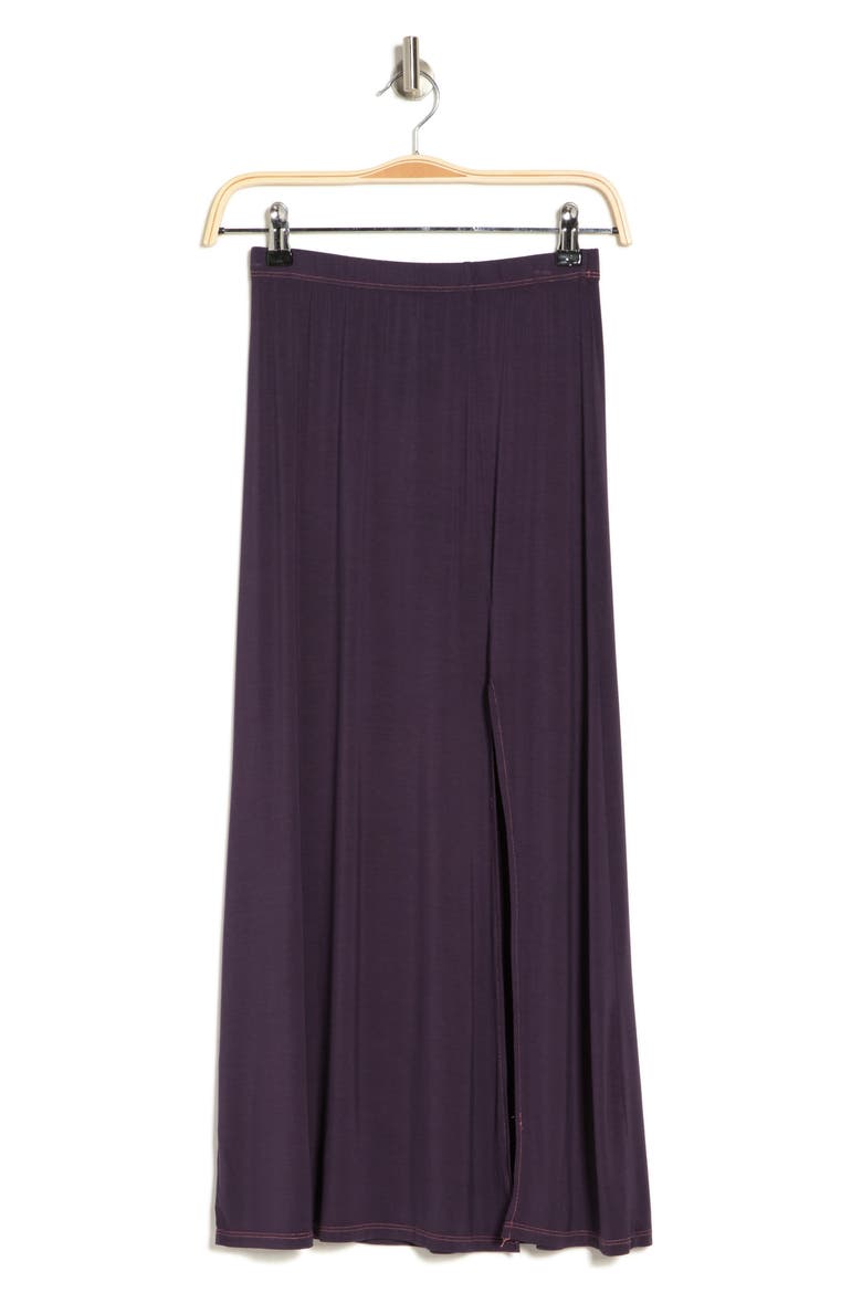 Side Slit Maxi Skirt, Alternate, color, NAVY